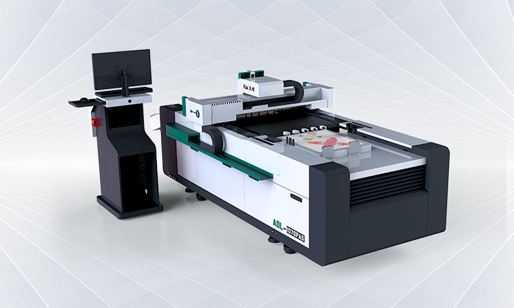 box sample cutting machine, oscillating knife cut and creasing machine,  digital cutter, plotter, die cut, box maker