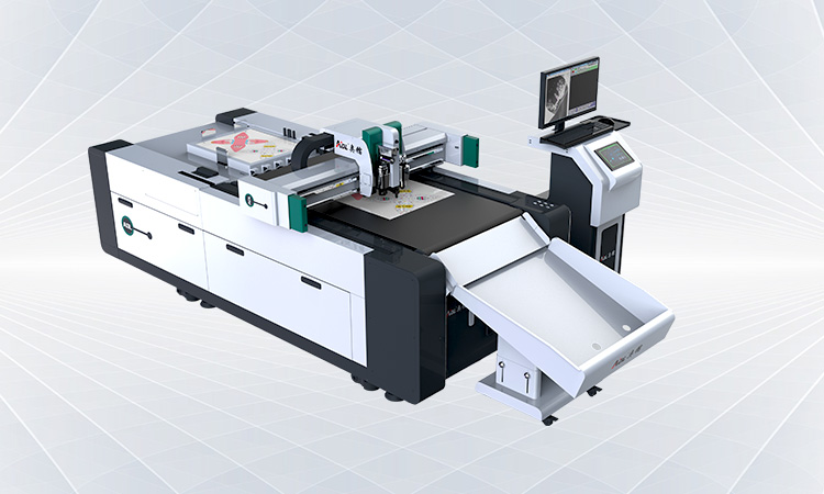 box sample cutting machine, oscillating knife cut and creasing machine,  digital cutter, plotter, die cut, box maker