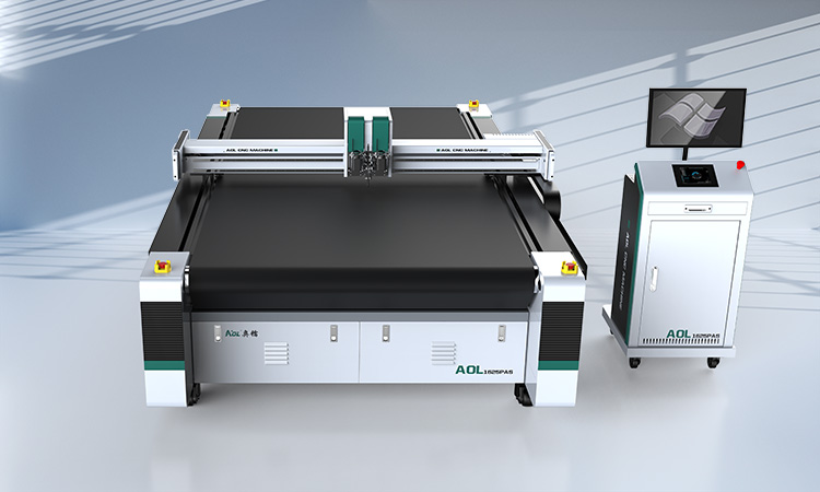 1625 vibration knife cutting machine is used in the automotive mat industry!